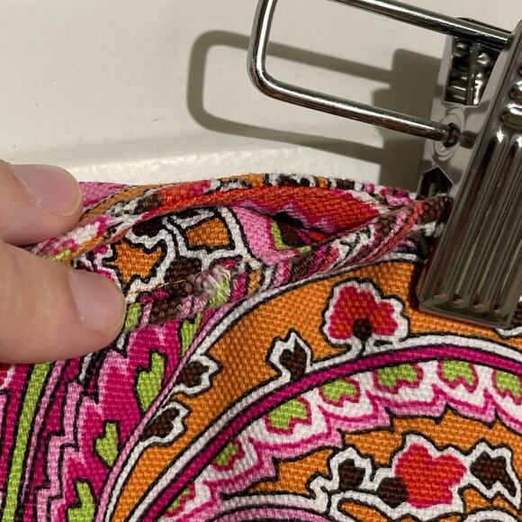 J. Crew Pink Paisley Mini Pencil Skirt Orange 70s 60s groovy Psychedelic Pattern - Picture 10 of 10